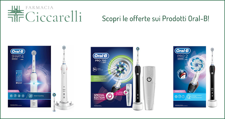 Vieni a scoprire in Farmacia le offerte sui prodotti Oral-B